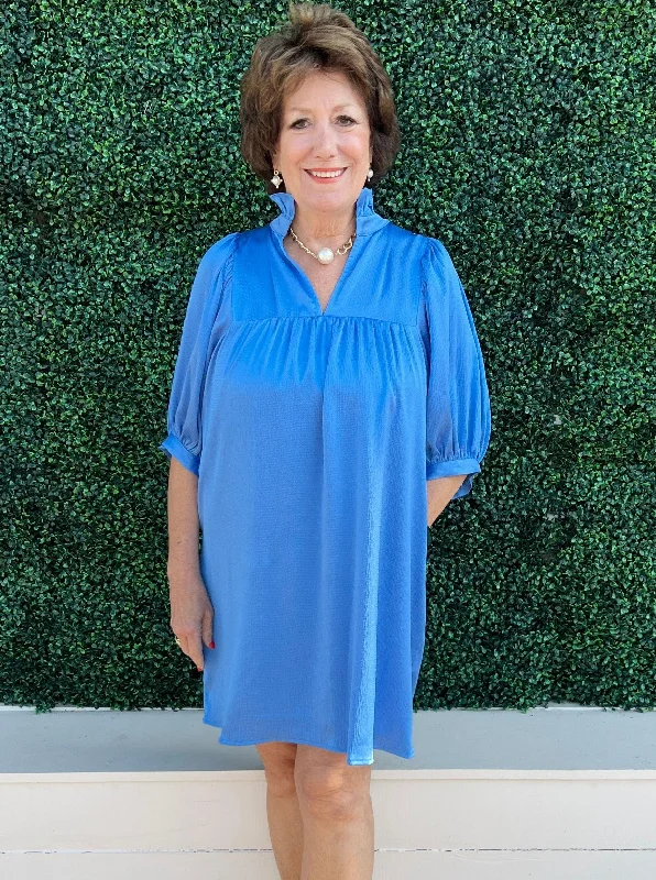 Silky Puff Sleeve Dress Sexy unclassified dresses