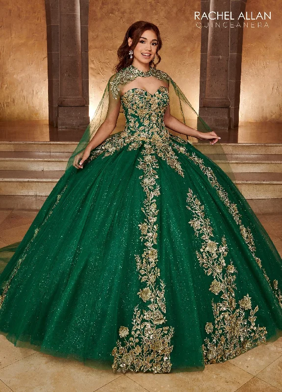 Strapless Cape Quinceanera Dress by Rachel Allan RQ1111 Elegant evening unclassified dresses