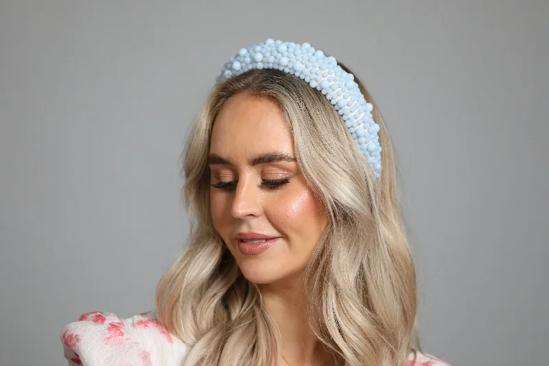 Light Blue Bubble Headband Long unclassified dresses