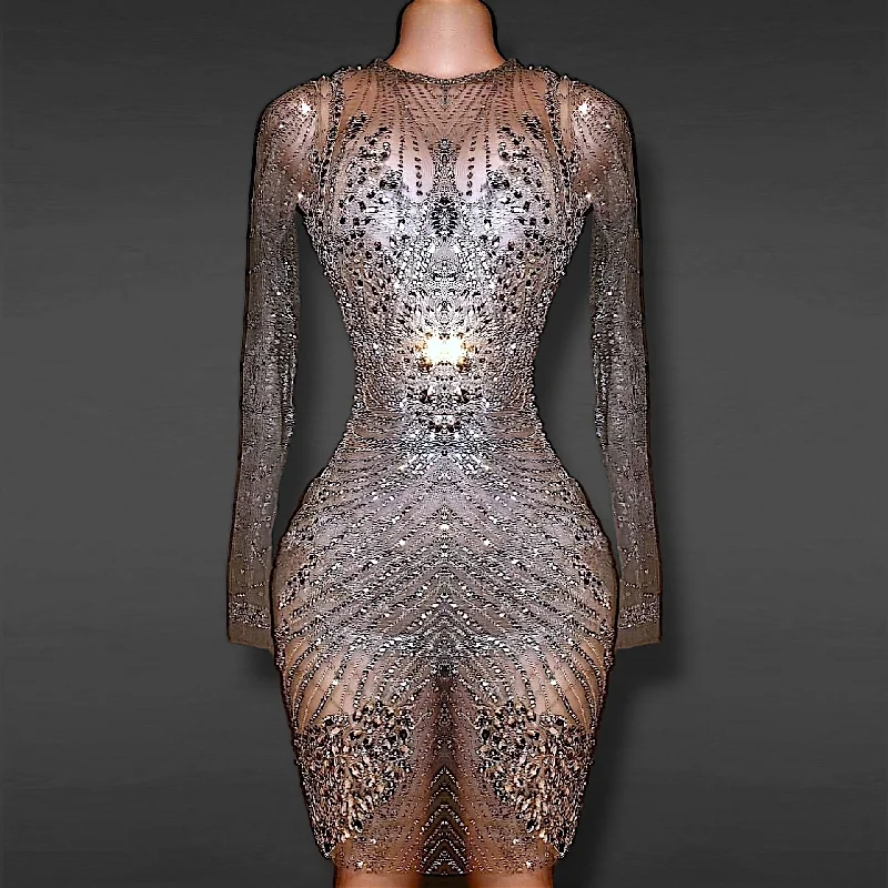 Shimmer Paris Rhinestone Dress