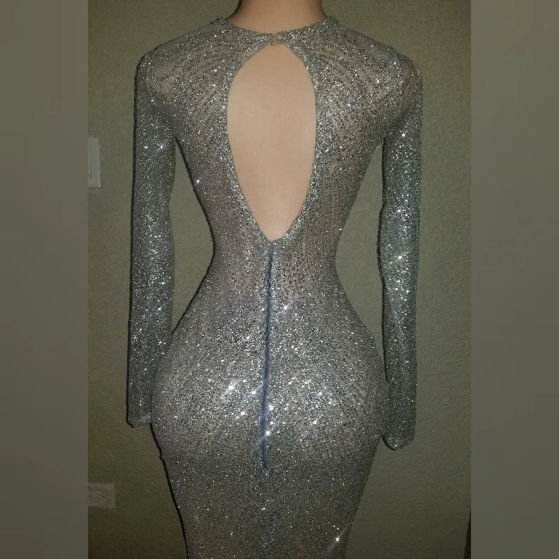 Shimmer London mini rhinestone dress