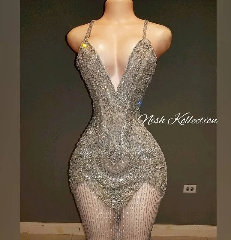 Vincenebali rhinestone mini dress