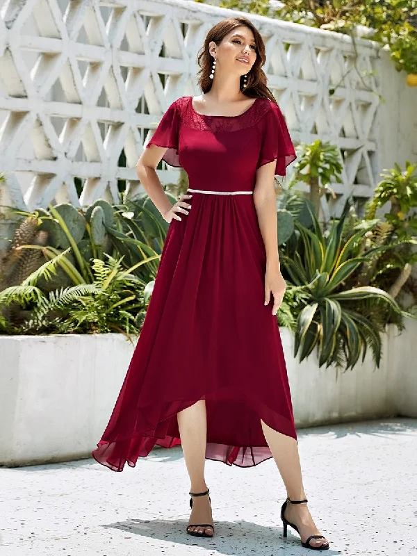 Women's Casual Boat Neck A-Line Midi Dress Wholesale