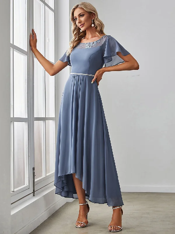 Women's Casual Boat Neck A-Line Midi Dress Wholesale