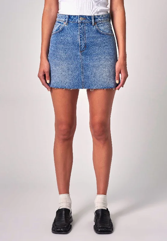 Darcy Elevation Mini Skirt - Light Vintage Indigo