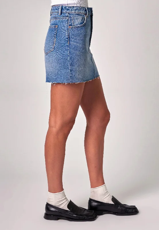 Darcy Elevation Mini Skirt - Light Vintage Indigo