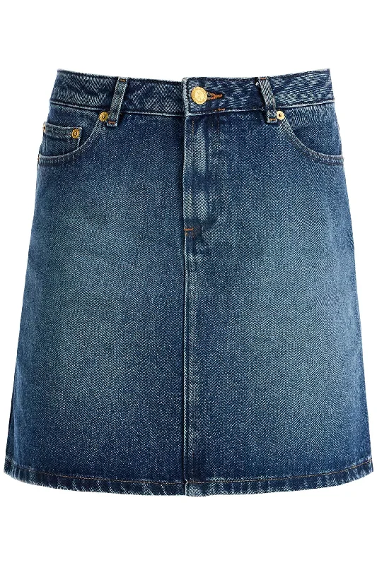 denim mini skirt COGZU F06094 INDIGO DELAVE