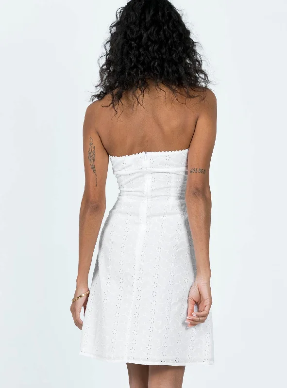 Parle Anglais Dress White