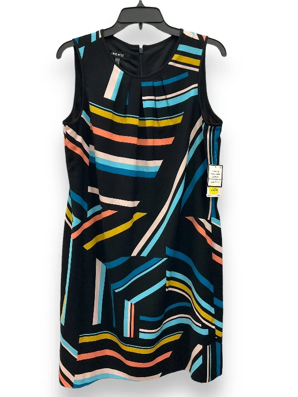 Multi-colored Dress Casual Short Nine West, Size M--Fitted Mini Skirt